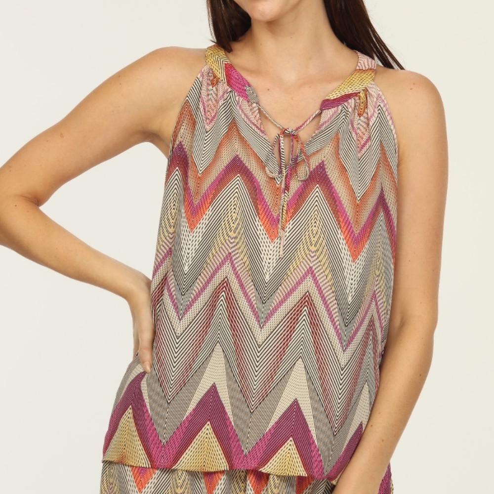 BRAND NEW VERONICA M CHEVRON TANK SIZE XS